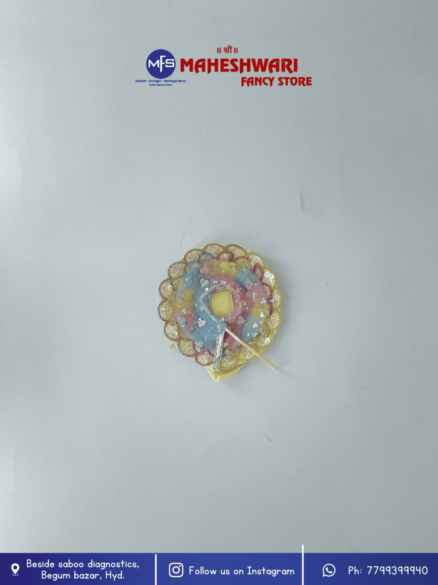 Maheshwari Fancy Store - Pastel Multicolour Poshak